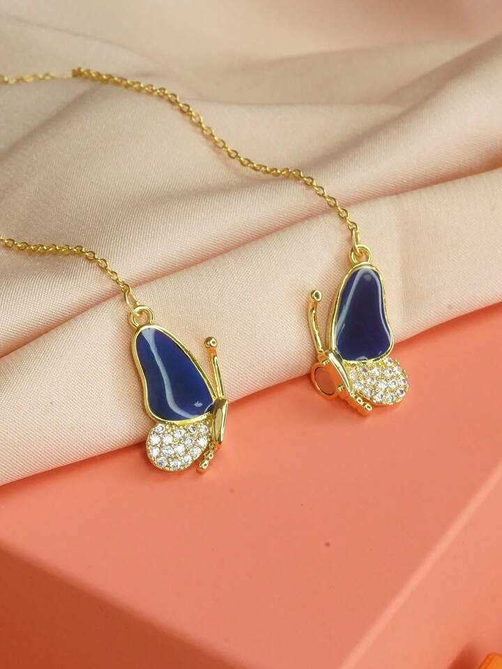 Adjustable Color Changing Butterfly Necklace