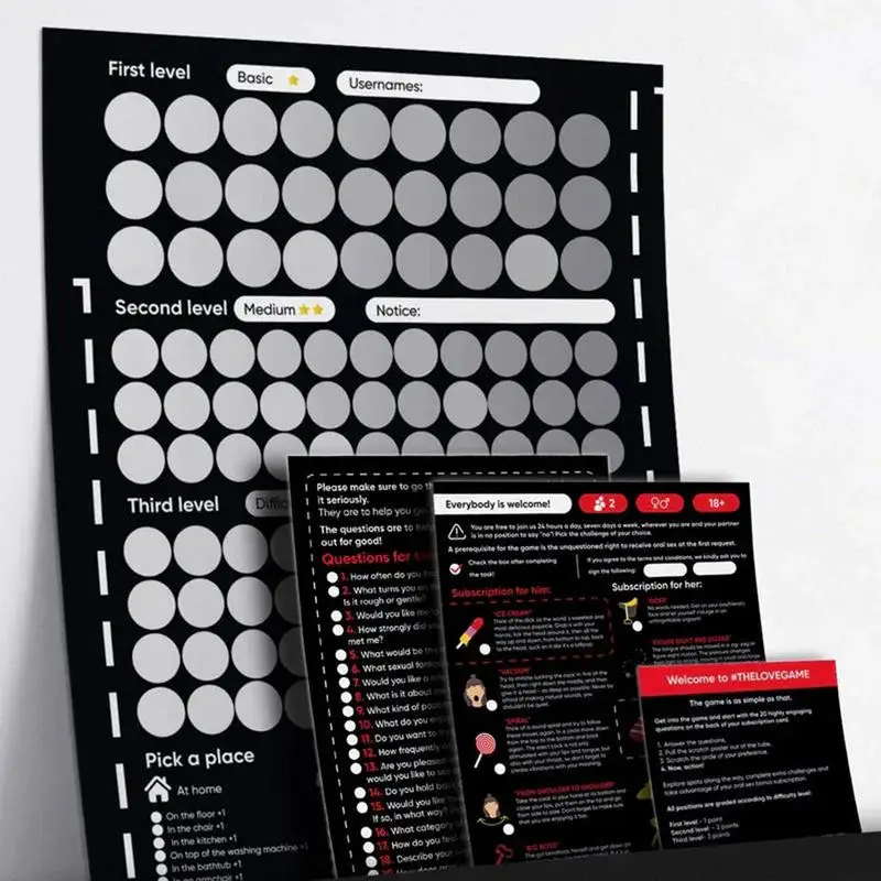 Couple's Adventure Scratch-Off Game