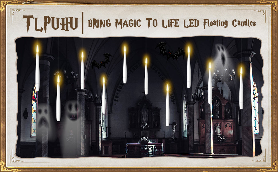 Enchanted Lumos Candles with Wand