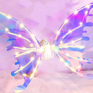 Electric Butterfly Wings With Music Lights