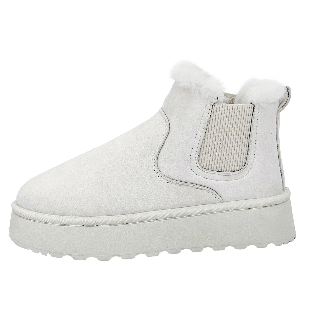 Rutschfeste Damen-Stiefelette mit dicker Sohle