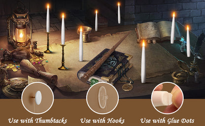 Enchanted Lumos Candles with Wand