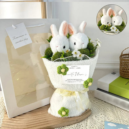 Bunny Doll Plush Flower Bouquet