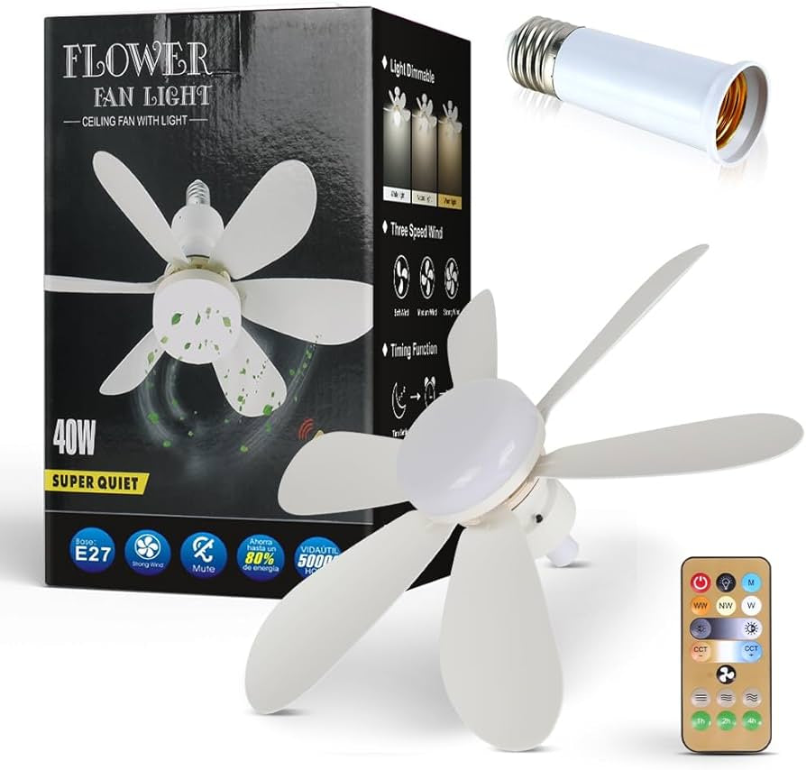Crystal Nest™ Socket Fan Light